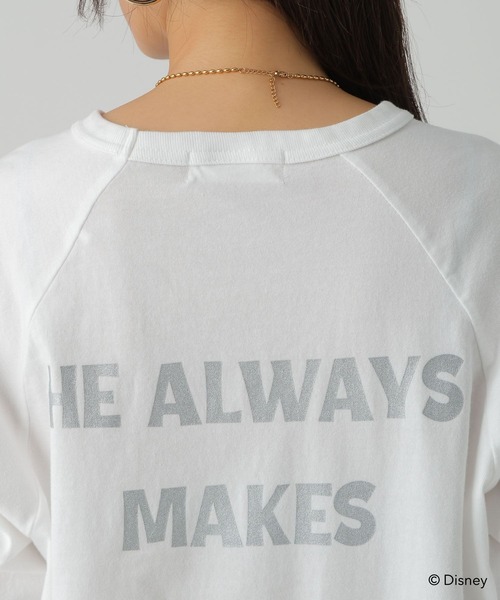 Elura（エルーラ）の「【GOODROCKSPEED】別注 /Mickey/プリント7分Tシャツ /590662（Tシャツ/カットソー・レディース・ブラウン/チャコールグレー/ホワイト・FREE）」の19枚目の写真