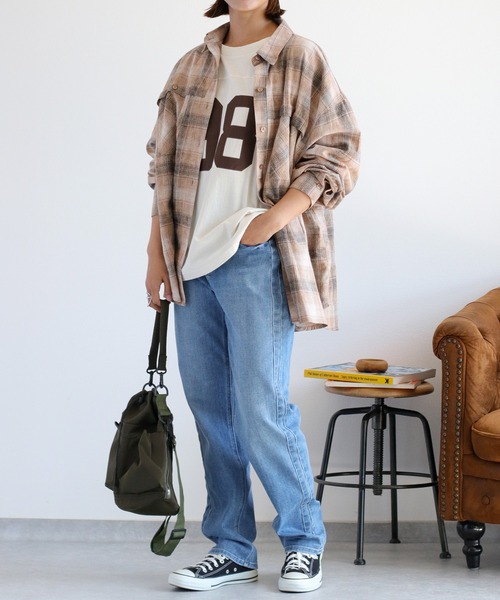 cepo（セポ）の「ナンバリングフットボールTee（Tシャツ/カットソー・レディース・ベージュ/チャコール・M）」の16枚目の写真