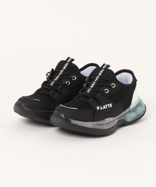 PINK-latte（ピンクラテ）の「【PINK-latte】ジュニアスニーカー（スニーカー・キッズ・パープル/ホワイト/ブラック・20.0cm/21.0cm/22.0cm/23.0cm/24.0cm）」の3枚目の写真