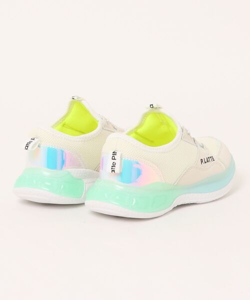 PINK-latte（ピンクラテ）の「【PINK-latte】ジュニアスニーカー（スニーカー・キッズ・パープル/ホワイト/ブラック・20.0cm/21.0cm/22.0cm/23.0cm/24.0cm）」の4枚目の写真