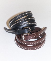 SLIM STUD BELT / スリムスタッズリアルレザーベルト