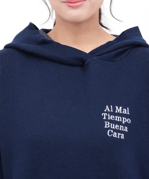 チチカカ（チチカカ）の「Orale! バックロゴニットフーディー（ニット/セーター・レディース・ネイビー/ボルドー/ライトグレー・FREE）」の17枚目の写真