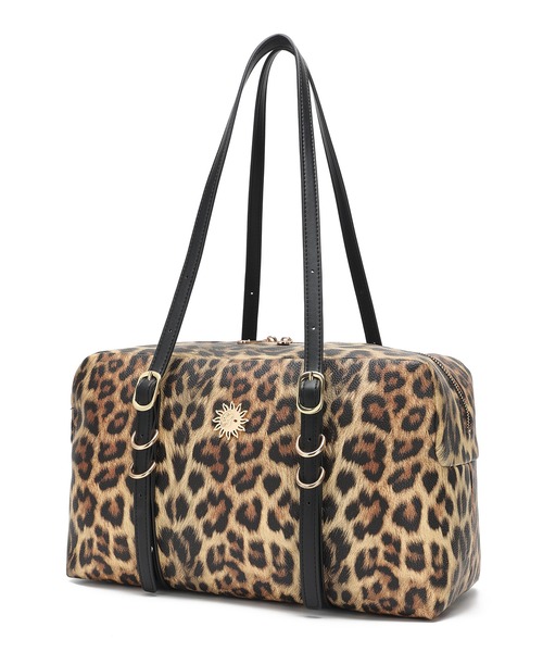 EVRIS（エヴリス）の「【EVRIS / エヴリス】 SUNNY　Wベルトラージハンドバッグ（ハンドバッグ・レディース・ダークブラウン/レオパード/ブラック・FREE）」の4枚目の写真