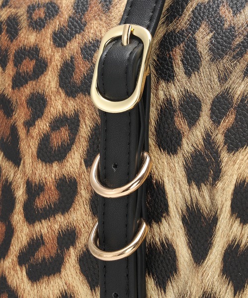 EVRIS（エヴリス）の「【EVRIS / エヴリス】 SUNNY　Wベルトラージハンドバッグ（ハンドバッグ・レディース・ダークブラウン/レオパード/ブラック・FREE）」の6枚目の写真