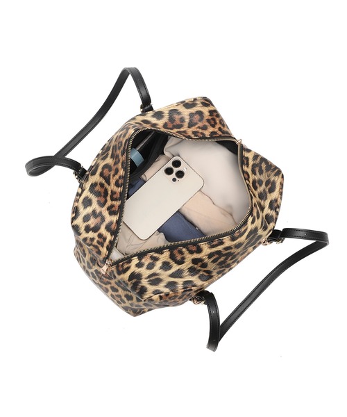 EVRIS（エヴリス）の「【EVRIS / エヴリス】 SUNNY　Wベルトラージハンドバッグ（ハンドバッグ・レディース・ダークブラウン/レオパード/ブラック・FREE）」の11枚目の写真