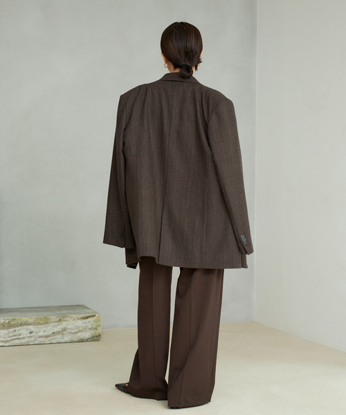 plage（プラージュ）の「One Tuck Straight Wide パンツ（スラックス・レディース・ベージュ/ブラウン・34/36/38）」の11枚目の写真