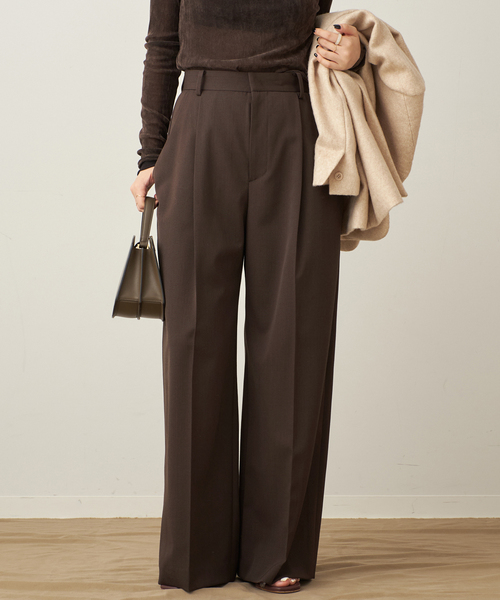 One Tuck Straight Wide パンツ（スラックス）｜Plage（プラージュ）の