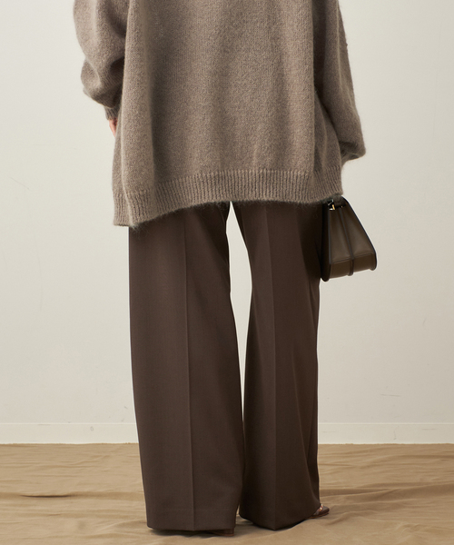 plage（プラージュ）の「One Tuck Straight Wide パンツ（スラックス・レディース・ベージュ/ブラウン・34/36/38）」の9枚目の写真