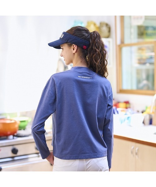 ROSASEN(ロサーセン)の「【Rosasen/GOLF】ソロナ 天竺 長袖モックネック(Tシャツ/カットソー・レディース・ブルー/グリーン・42/40)」の3枚目の写真