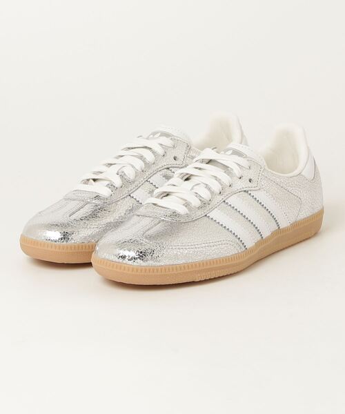 adidas Originals(アディダスオリジナルス)の「SAMBA OG W(スニーカー・レディース・シルバー・23.0cm/23.5cm/24.0cm/24.5cm/25.0cm/25.5cm/26.0cm/26.5cm/27.0cm/27.5cm/28.0cm/28.5cm/22.5cm)」の1枚目の写真