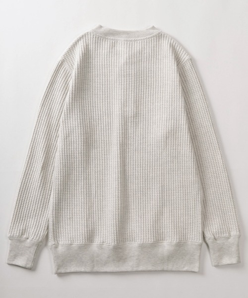 JEMORGAN(ジェーイーモーガン)の「【87】【JEMORGAN/ジェーイーモーガン】ビッグワッフル ヘンリーネック スウェット(スウェット・メンズ・チャコールグレー/アッシュグレー/ブラック/グレー/ネイビー/ブラウン/オフホワイト・S/M/L/XL)」の11枚目の写真