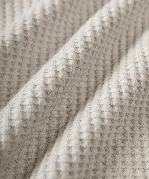 JEMORGAN(ジェーイーモーガン)の「【87】【JEMORGAN/ジェーイーモーガン】ビッグワッフル ヘンリーネック スウェット(スウェット・メンズ・チャコールグレー/アッシュグレー/ブラック/グレー/ネイビー/ブラウン/オフホワイト・S/M/L/XL)」の13枚目の写真