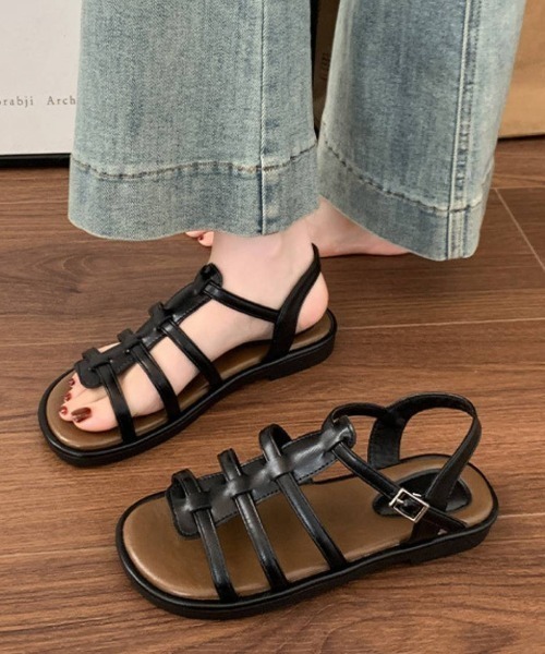 Forcement（フォースメント）の「大人っぽいフラットサンダル（サンダル・レディース・ホワイト/ブラウン/ブラック・24.5cm/24cm/23.5cm/23cm/25cm）」の20枚目の写真