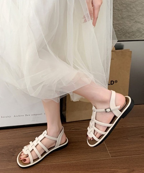 Forcement（フォースメント）の「大人っぽいフラットサンダル（サンダル・レディース・ホワイト/ブラウン/ブラック・24.5cm/24cm/23.5cm/23cm/25cm）」の17枚目の写真