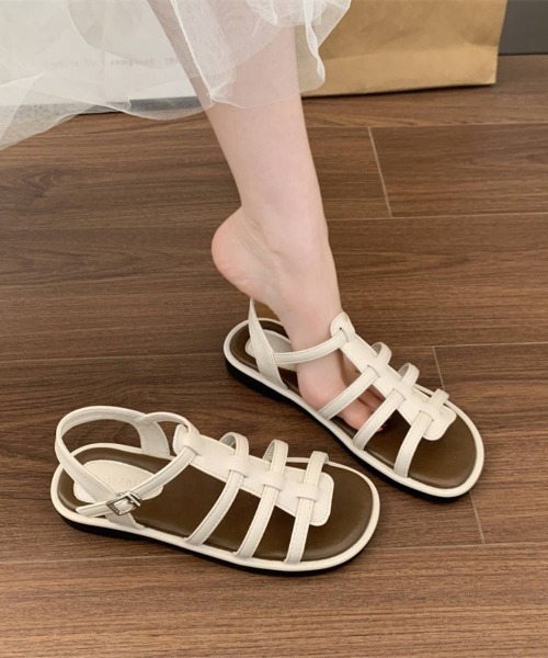 Forcement（フォースメント）の「大人っぽいフラットサンダル（サンダル・レディース・ホワイト/ブラウン/ブラック・24.5cm/24cm/23.5cm/23cm/25cm）」の18枚目の写真