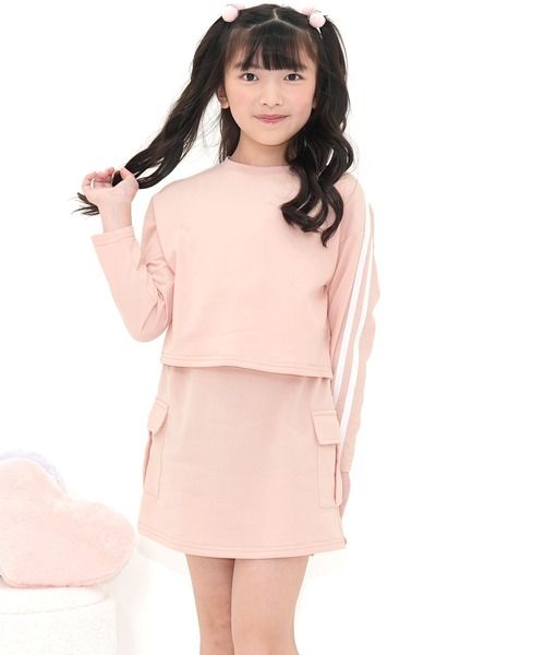 Bee des Bee（ビーデスビー）の「セットアップ（セットアップ・キッズ・杢グレー/ピンク/ブラック×ホワイト・110cm/100cm/140cm/130cm/120cm/150cm）」の3枚目の写真