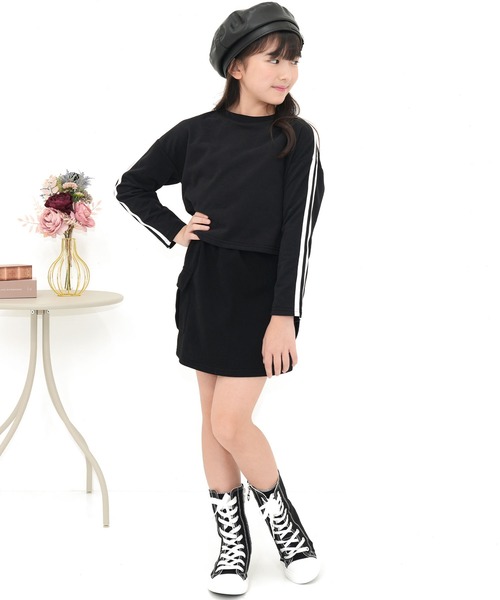 Bee des Bee（ビーデスビー）の「セットアップ（セットアップ・キッズ・杢グレー/ピンク/ブラック×ホワイト・110cm/100cm/140cm/130cm/120cm/150cm）」の11枚目の写真