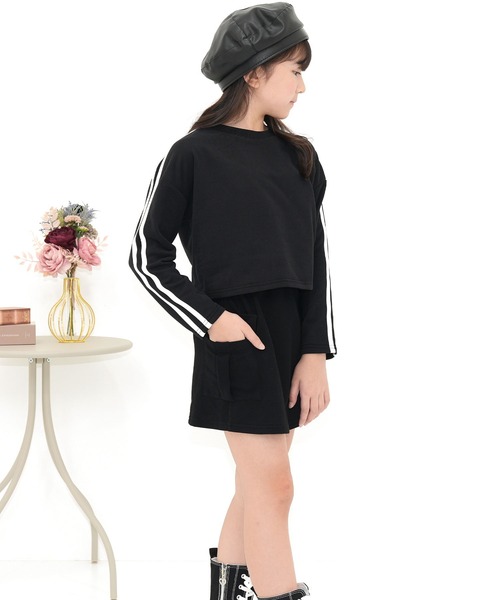 Bee des Bee（ビーデスビー）の「セットアップ（セットアップ・キッズ・杢グレー/ピンク/ブラック×ホワイト・110cm/100cm/140cm/130cm/120cm/150cm）」の8枚目の写真