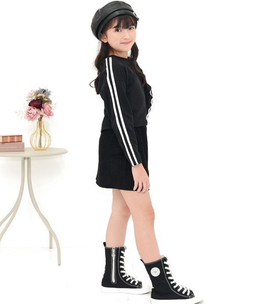 Bee des Bee（ビーデスビー）の「セットアップ（セットアップ・キッズ・杢グレー/ピンク/ブラック×ホワイト・110cm/100cm/140cm/130cm/120cm/150cm）」の9枚目の写真