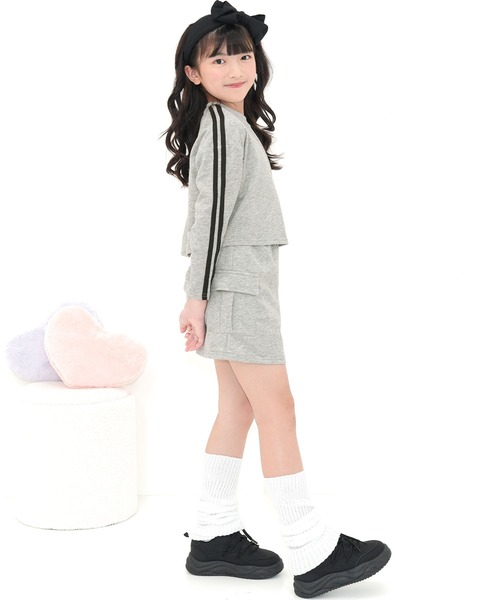 Bee des Bee（ビーデスビー）の「セットアップ（セットアップ・キッズ・杢グレー/ピンク/ブラック×ホワイト・110cm/100cm/140cm/130cm/120cm/150cm）」の15枚目の写真