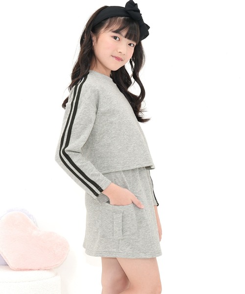 Bee des Bee（ビーデスビー）の「セットアップ（セットアップ・キッズ・杢グレー/ピンク/ブラック×ホワイト・110cm/100cm/140cm/130cm/120cm/150cm）」の18枚目の写真