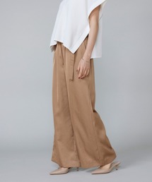 LE SOUK（ルスーク）の「クワットサテンワイドパンツ（その他パンツ）」