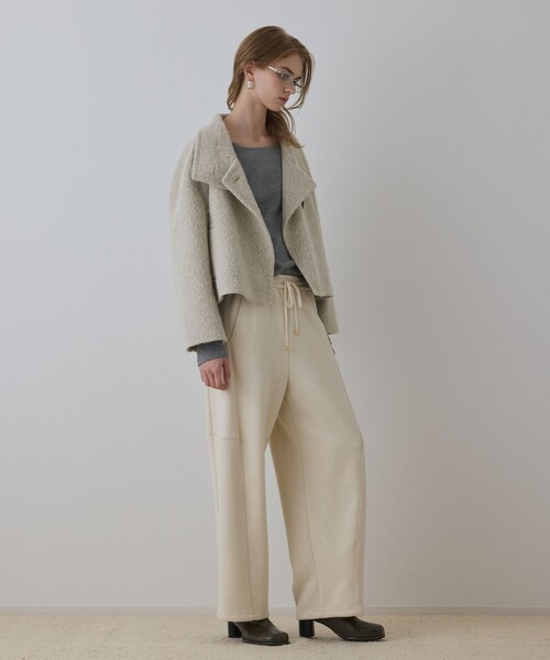 Diagram(ダイアグラム)の「アルパカシャギージャケット(その他アウター・レディース・ベージュ/グレー・38/36)」の12枚目の写真