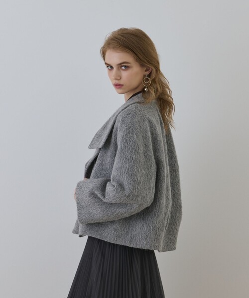 Diagram(ダイアグラム)の「アルパカシャギージャケット(その他アウター・レディース・ベージュ/グレー・38/36)」の17枚目の写真