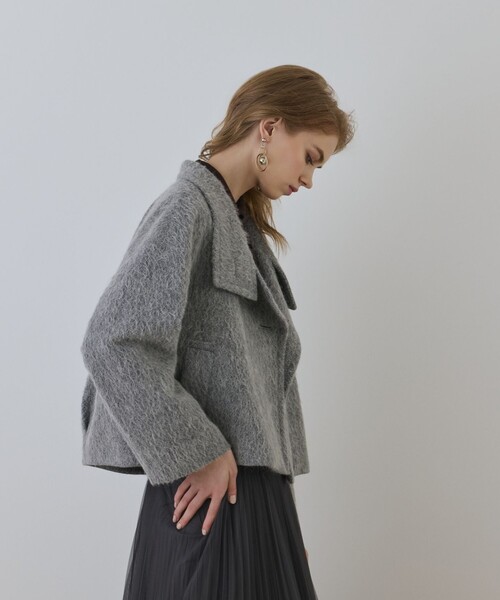 Diagram(ダイアグラム)の「アルパカシャギージャケット(その他アウター・レディース・ベージュ/グレー・38/36)」の19枚目の写真