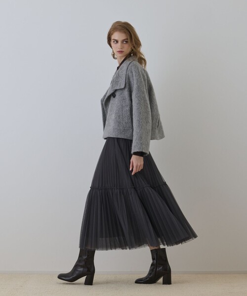 Diagram(ダイアグラム)の「アルパカシャギージャケット(その他アウター・レディース・ベージュ/グレー・38/36)」の21枚目の写真