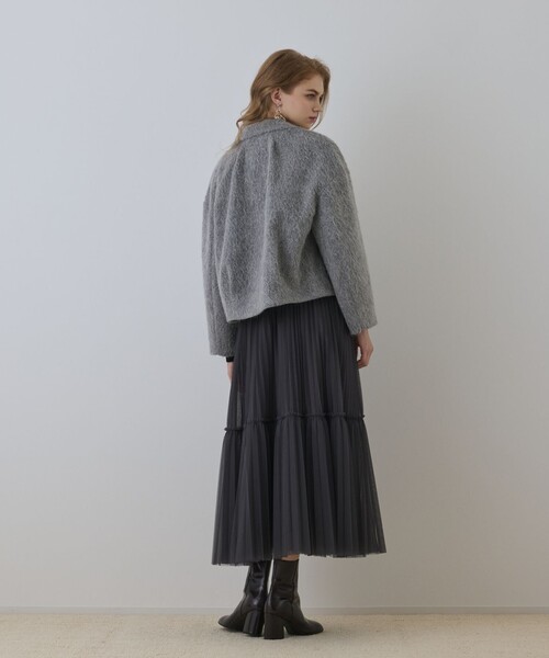 Diagram(ダイアグラム)の「アルパカシャギージャケット(その他アウター・レディース・ベージュ/グレー・38/36)」の22枚目の写真