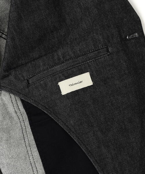 Toironier（トワロニエ）の「Toironier/トワロニエ/Denim Trucker Jacket（デニムジャケット・メンズ・その他4/ブラック・2/1）」の4枚目の写真