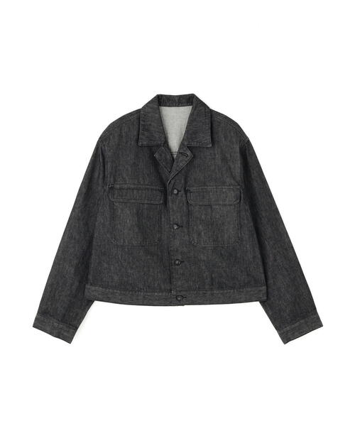 Toironier（トワロニエ）の「Toironier/トワロニエ/Denim Trucker Jacket（デニムジャケット・メンズ・その他4/ブラック・2/1）」の2枚目の写真
