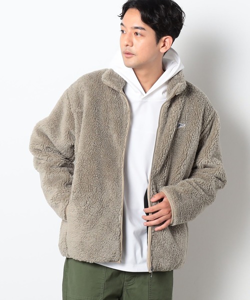 Grand PARK(グランドパーク)の「マイクロフリースボンディングジップブルゾン(ブルゾン・メンズ・ブラック/ベージュ・MEDIUM/LARGE)」の2枚目の写真