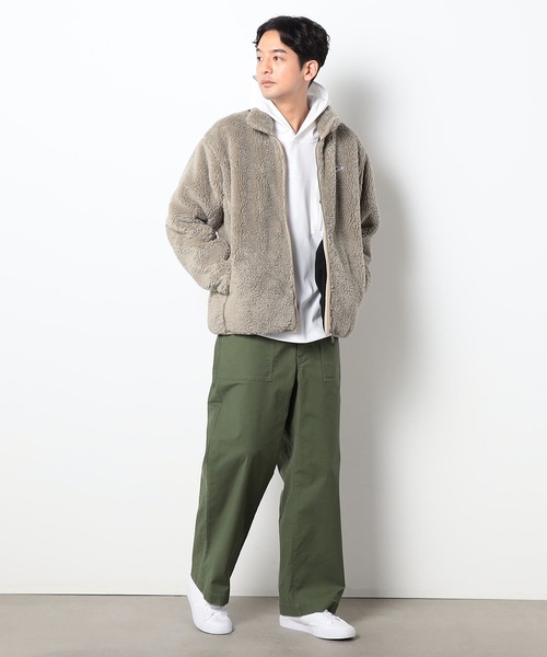 Grand PARK(グランドパーク)の「マイクロフリースボンディングジップブルゾン(ブルゾン・メンズ・ブラック/ベージュ・MEDIUM/LARGE)」の7枚目の写真