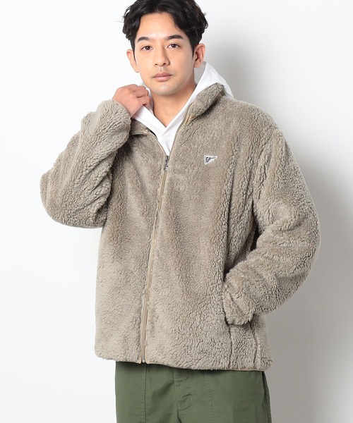 Grand PARK(グランドパーク)の「マイクロフリースボンディングジップブルゾン(ブルゾン・メンズ・ブラック/ベージュ・MEDIUM/LARGE)」の8枚目の写真