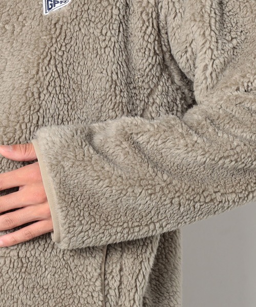 Grand PARK(グランドパーク)の「マイクロフリースボンディングジップブルゾン(ブルゾン・メンズ・ブラック/ベージュ・MEDIUM/LARGE)」の12枚目の写真