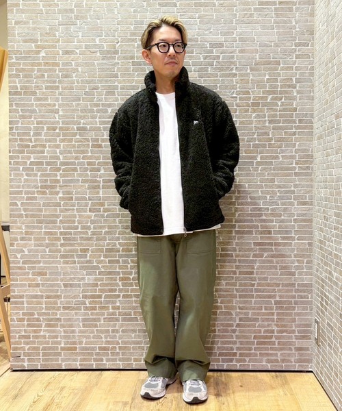 セール】マイクロフリースボンディングジップブルゾン（ブルゾン