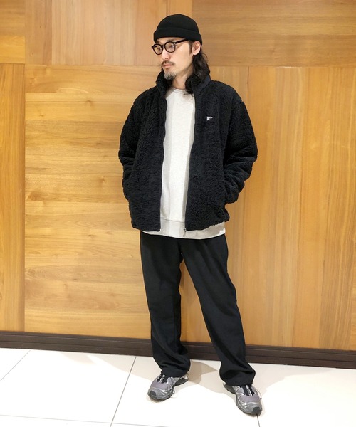 Grand PARK(グランドパーク)の「マイクロフリースボンディングジップブルゾン(ブルゾン・メンズ・ブラック/ベージュ・MEDIUM/LARGE)」の3枚目の写真