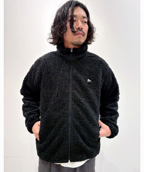 Grand PARK(グランドパーク)の「マイクロフリースボンディングジップブルゾン(ブルゾン・メンズ・ブラック/ベージュ・MEDIUM/LARGE)」の6枚目の写真
