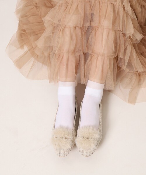 ESPERANZA(エスペランサ)の「ビジューフェイクファーフラットパンプス(パンプス・レディース・グレー系4/ブラック系8/ベージュ系8・22.5cm/23.0cm/23.5cm/24.0cm/24.5cm)」の13枚目の写真