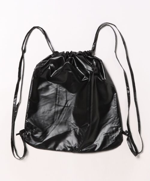 VIBGYOR（ヴィブジョー）の「FReePLACe/クリアポケット  ナップサック X12634（バックパック/リュック・レディース・シルバー/ブラック・FREE）」の3枚目の写真