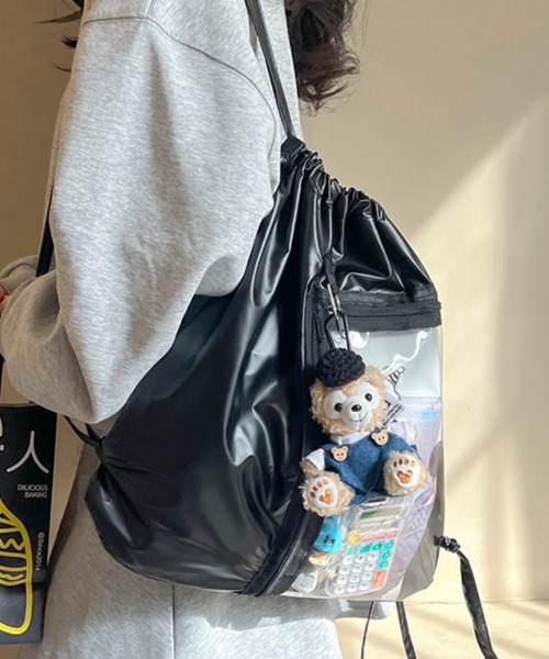 FReePLACe/クリアポケット ナップサック X12634（バックパック