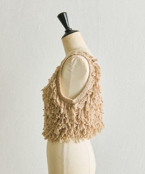 セール】フリンジベスト【SUM1 STYLE】（ニット/セーター）｜ear