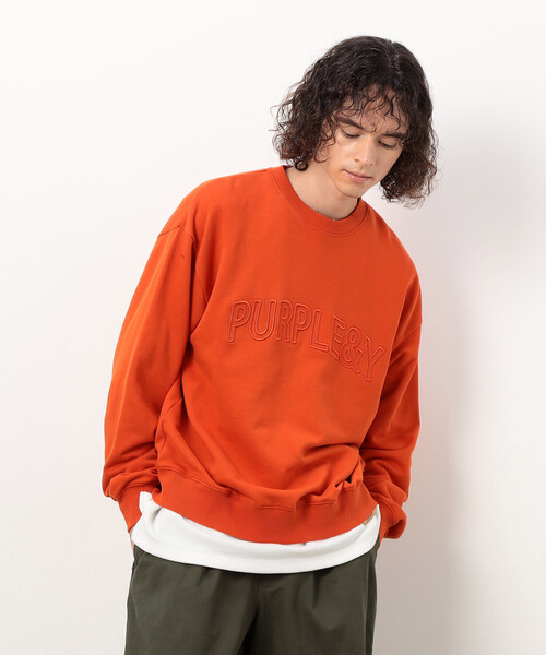 Purple&Yellow(パープルアンドイエロー)の「立体刺繍 裏毛プルオーバー(Tシャツ/カットソー・メンズ・ブラック/グレー/オレンジ・MEDIUM/SMALL/LARGE)」の18枚目の写真
