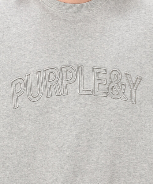 Purple&Yellow(パープルアンドイエロー)の「立体刺繍 裏毛プルオーバー(Tシャツ/カットソー・メンズ・ブラック/グレー/オレンジ・MEDIUM/SMALL/LARGE)」の7枚目の写真