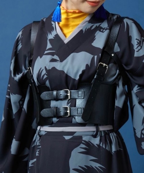 カヤ(カヤ)の「【カヤ】たすき帯ベルト(ベルト・レディース・ブラック/ブラウン・FREE)」の4枚目の写真