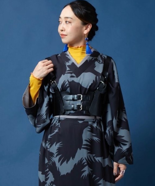 カヤ(カヤ)の「【カヤ】たすき帯ベルト(ベルト・レディース・ブラック/ブラウン・FREE)」の5枚目の写真