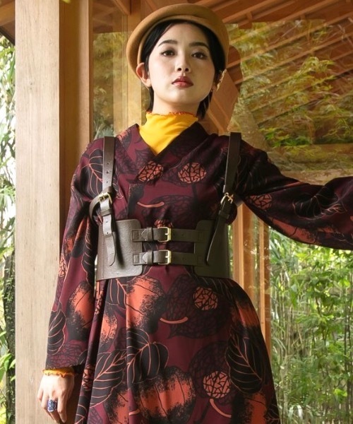 カヤ(カヤ)の「【カヤ】たすき帯ベルト(ベルト・レディース・ブラック/ブラウン・FREE)」の8枚目の写真