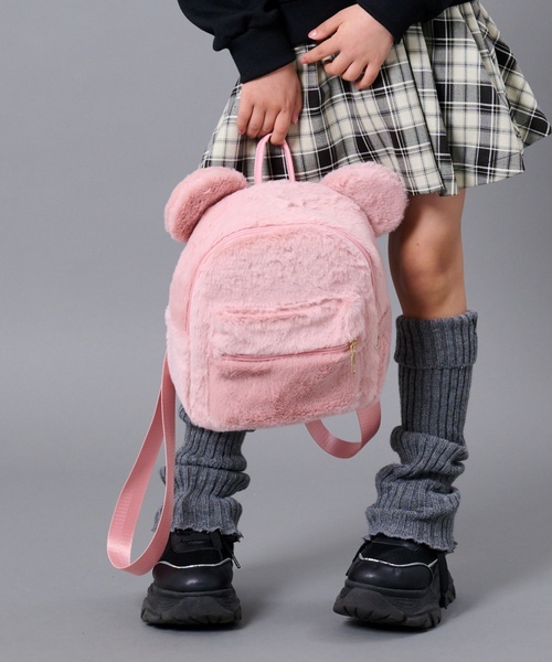 by LOVEiT（バイラビット）の「クマ耳リュック（バックパック/リュック・キッズ・ベージュ/ピンク/グレー・F）」の3枚目の写真